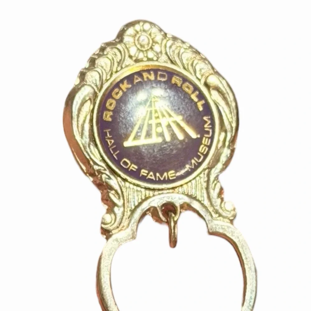 Rock and Roll Hall of Fame Museum Souvenir Collector Spoon Gold Tone Cleveland